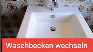 Waschbecken wechselnKomplette Anleitung mit Siphon Montage [upl. by Alveta610]