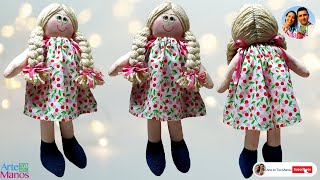 🔴Cómo Hacer MUÑECAS DE TRAPO Para PRINCIPIANTES Tutorial Muñeca LADY con Arte en Tus Manos [upl. by Yehus741]