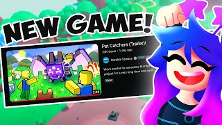 Reacting to Roblox PET CATCHERS Bubble Gum Simulator Devs NEW GAME [upl. by Ellehcyar]