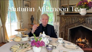 VLOG Autumn Afternoon Tea  Gingersnap Cookies Recipe [upl. by Eyllom]