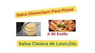 Salsa Chimichurri Para Pizzas [upl. by Nilam]