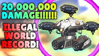 20000000 DMG This Is ILLEGAL WR World Record  War Robots Hack Gameplay WR [upl. by Ennairoc855]