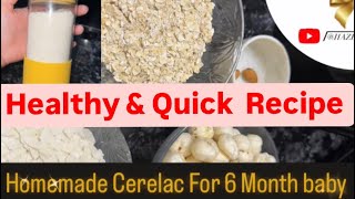 Homemade cerelac Recipe For 6 month baby😋 Must try amp thanks later🤭 recipeforbaby homemadecerelac [upl. by Celina847]