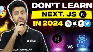 React vs Nextjs Which Should You Learn in 2024  Difference Between React and Next js [upl. by Arvo]