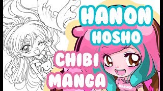 Come disegnare manga kawaii Hanon Mermaid Melody  Chibi Manga Tutorial [upl. by Columbus19]