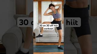 30 on 30 off hiit workout no equipment needed hiitworkout bodyweightworkout [upl. by Sauveur]