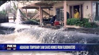 Rubber dams help protect homes from flooding [upl. by Colwell914]