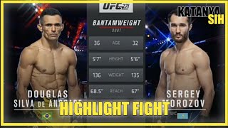 UFC 271 Douglas Silva de Andrade vs Sergey Morozov HIGHLIGHT FIGHT  KATANYA SIH [upl. by Genia]