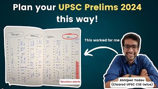 Perfect Time management for UPSC CSE  Trident Calendar Method [upl. by Arjun]