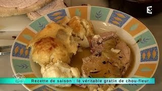 23092014 Recette de saison  le véritable gratin de choufleur [upl. by Ailimac597]