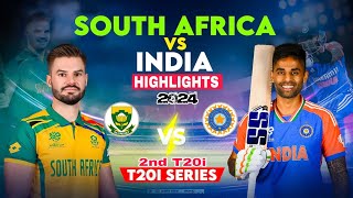 RSA vs IND • 2nd T20I • India tour of South Africa 2024  HIGHLIGHTS [upl. by Bendite]