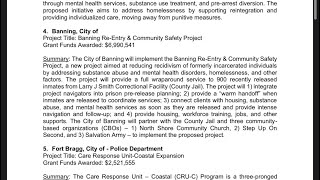 110524 City of Banning ReEntry amp Community Safety Project explained [upl. by Alhak]