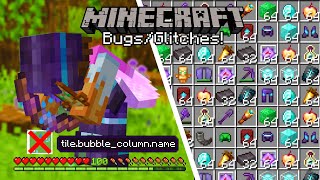 Bugs Glitches amp Updates In 12070 Minecraft Op Dupe Glitch illegals  More [upl. by Anaert537]