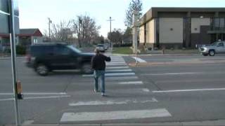 Some drivers found out the hard way why its important to stop for pedestrians [upl. by Yro]