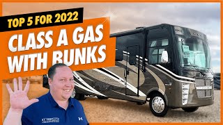 Matts RV Reviews Awards Top 5 Class A Motorhomes With Bunks [upl. by Ilatan]