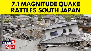 Japan Earthquake  2 Massive Earthquakes Hit Japan Within A Minute Tsunami Alert  News18  N18G [upl. by Tnemelc]