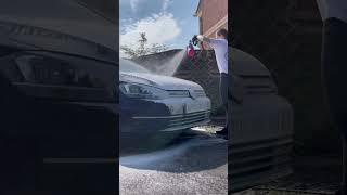 PreWashing this VW Golf with Yum Cars cardetailing satisfying [upl. by Elyod804]