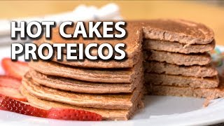 HOT CAKES DE PROTEÍNA 😋💪😎 ¡Están deliciosos [upl. by Rillings]