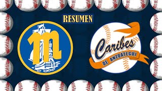 Resumen Jornada 18º  Navegantes del Magallanes Vs Caribes de Anzuategui  lvbp [upl. by Neneek74]