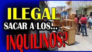 Es ilegal sacar a los inquilinos  Cómo sacar a un inquilino de tu propiedad [upl. by Lilhak]