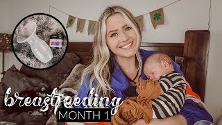 BREASTFEEDING 101  SURVIVING YOUR FIRST MONTH  BABY SCHEDULE [upl. by Jestude]