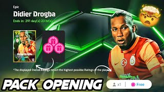 X7 Free Didier Drogba 🎉🎉 Pack Opening  Efootball 2025 Mobile [upl. by Nylsirhc]