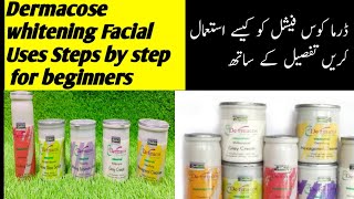 Dermacose facial steps usesBest facial resultsWhitening facial [upl. by Nuahsed]