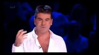 Simon Cowell gets egged on BGT Final 2013 08062013 [upl. by Waverley]