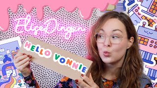 Vrolijke stationery van HelloVonnie 🥰🌈 Small business Shoplog 💕 [upl. by Jevon516]