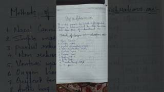 Oxygen Administration procedure bscnursingmedicosnursingstudent [upl. by Adnirak]