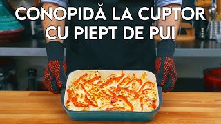 👉Conopida Gratinata 🔥 la Cuptor cu Piept de Pui  Conopida cu Pui la Cuptor  Play pe Qoob [upl. by Marinna]