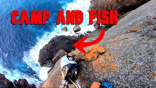 HUGE CLIFF CAMP and FISH [upl. by Eldredge632]