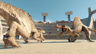 ALL LARGE CARNIVORES BATTLE ROYALE  Jurassic World Evolution 2 [upl. by Madelina414]