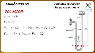 Manómetro Diferencial Ejercicio Resuelto [upl. by Elwaine]