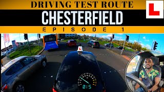 CHESTERFIELD DRIVING TEST ROUTE PT 2 chesterfield drivingtestvideo roundabout [upl. by Woodrow440]