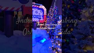 Indoor Snow Tubing Orlando Florida FloridaChristmas orlandoflorida [upl. by Ovatsug]