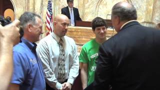 Senate Recognizes South Plainfield High School Wrestler [upl. by Batory]