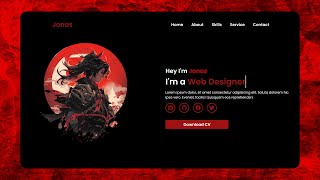 Create A Portfolio Website Using HTML and CSS Only  Portfolio Website [upl. by Nirac]