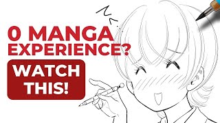 How to Draw your FIRST Manga with NO Experience  Total Beginner Manga Tutorial [upl. by Aremus]