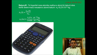 DETYRA NGA KIMIA Detyra1 Llogaritja e masës atomike relative [upl. by Artenek402]
