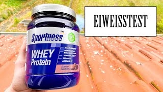 DM Sportness  Whey Protein Schoko  EIWEIßTEST [upl. by Fesoj824]