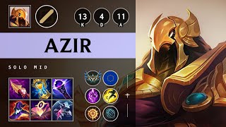 Azir Mid vs Corki Dominating  EUW Challenger Patch 1416 [upl. by Maharba]