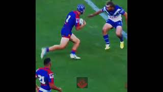 Kalyn Ponga The art of Side stepping🦵🦶💥 rugby nrl rugbyleague rugbyunion rugbyshorts [upl. by Ara]