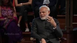 PM Modis QampA Session In London With Prasoon Joshi Full Interview quotBharat Ki Baat Sabke Saathquot [upl. by Eixid]