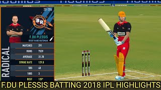 🏏Real cricket 24 🔥🔥  IPL RCPL Highlights FDU PLESSIS BATTING 😎 RCB VS MI HIGHLIGHT cricket [upl. by Ydnys]