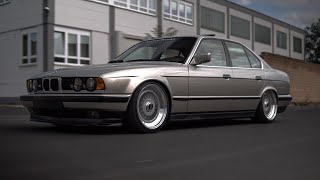 BMW E34 525i  Stance Works  4K [upl. by Otilopih]