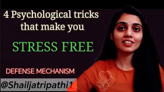 EASY WAYS TO RELIEVE STRESS🤗 DEFENSEMACHENISM Shailjatripathi1 psychology [upl. by Yendyc]