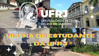 COMO É ESTUDAR NA UFRJ  vlog realzão ✨ [upl. by Aihseyn]