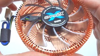 Unboxing ultra quiet CPU cooler Zalman cnps2x low profile fan 120W 80mm [upl. by Wil]