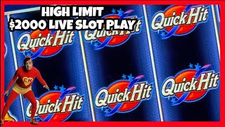 HIGH LIMIT QUICK HIT JACKPOT [upl. by Rehprotsirhc413]